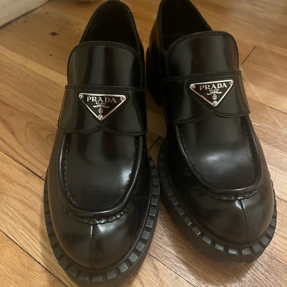 Prada Shoes - NEED GONE IMMEDIATELY!Prada Chocolate Brushed Leather Loafers